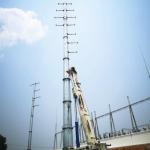 110KV Polygonal Pole Single Circuit Dodecagonal Transmission Steel Poles