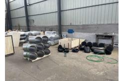 China Black 90 Degree LR Elbow , Galvanized Alloy Steel Elbow Reducing Shape supplier