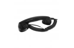 China Anti Destructive Black Telephone Handset Microphone With PC / ABS Material supplier