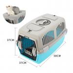 Plastic PP Pet Travel Carrier Airline Approved Dog Kennel Transport For Cat for sale