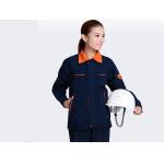 Orange Lapel Long Sleeve Waist Industrial Work Uniform High Visibility Safety Flexibility for sale