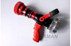 China Automatic 4 Position High Pressure Fire Hose Nozzles Fire Pistol Adjustable Flow Rate supplier
