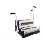 Multifunctional Double Loop Wire Binding Punching Machine For F4 Paper for sale