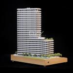 BBC Televation Centre Model Miniature Acrylic Architecture Model 1/150 for sale