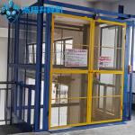 8m 500kg-2000kg Hydraulic Guide Rail Lift Machine Configuration