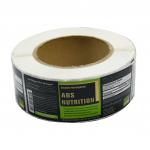 Glossy Varnishing PET Oral vial Bottle Labels With Gold Foil Stamped
