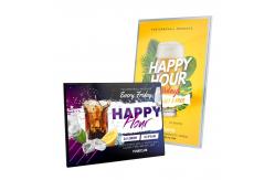 China Rectangle Aluminum Frame Magnetic Electronic Menu Board with Black/Silver Design supplier
