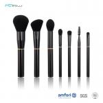 Makeup Brush With Rose Gold Ring Aluminium Ferrule Synthetic Hair Beauty Tools for sale