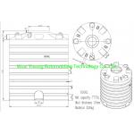 8000l Water Plastic Tank Mold Oem Rotomolding Products for sale