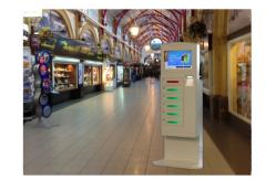 China Coins / Bills Accepted Train Station , Cell Phone Charging Tower Station With Deposit Locker supplier