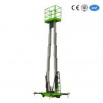 Double Mast Mobile Construction Aerial Work Platform 10 Meters 200Kg Truck-Mounted Type for sale