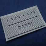 Heat Transfer Embossed OEKO Custom Rubber Labels