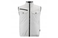 China OEM White Air Conditioned Cooling Vest Construction Work Ac Vest Cooler supplier