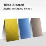 Bead Blasted Finish Decorative Stainless Steel Sheet 0.25mm 0.5 Mm Cut To Size for sale
