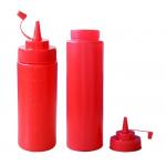 Good Quality Eco-friendly Pear Shaped Red PP Materail Sauce Bottle for sale