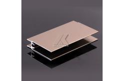 China 1.1mm Thick Wardrobe Aluminium Profile Not Easy Rusty Metal High Hardness supplier