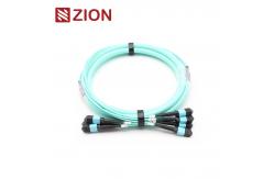 China 48F(4x12) MTP OM3 Fiber Optic Turnk Cable supplier