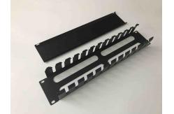 China 2u Horizontal Cable Management , Dustproof 19 Inch Rack Cable Management With Cover supplier