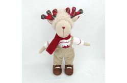 China X'Mas Cuddly Plush Reindeer Stuffed Animal Christmas Moose Stuffed Animal supplier