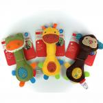 20cm sound air bag Soft and delicate Biting resistance short plush dog chewing toy for sale