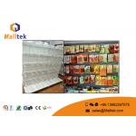 Commercial Perforated Supermarket Gondola Shelving Double Sided For Shopping Mall for sale