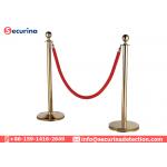 Traffic Retractable Security Bollards Safety Queue Barrier Polish Brush Titanium Crowd