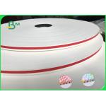 FDA Environmental 60gsm 120gsm Printed Straw Paper Roll For Drinking straws