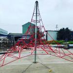 Pyramid Playset Custom Climbing Net 8x8x6m For Playground Equipments for sale