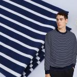 Support Customization And Skin-Friendly Comfortable Striped Knit Fabric For French Terry for sale