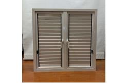 China Frame Surface Treatment Powder Coating Aluminum Louver Window With Invisible Function supplier