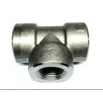 400°F Temperature Rating Reducing Tee Fitting for Steel Pipes Silver for sale