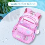 Large Capacity 16L Waterproof Pink Backpack Customized Girl Schoolbag for sale