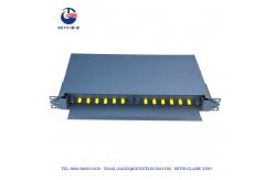 China Empty Box 12 Port Fc St Fiber Optic Patch Panel Rack Mount supplier