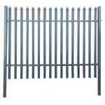 Different colors hot-dipped galvanized or PVC coated welded palisade fencing Decorative Steel Palisade Garden Europe Fen for sale