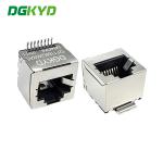 SMT Single Port RJ45 Connector 180 Degree Without LED RJ45 Connector Modular Jack 8P8C DGKYD52F1188GWWA5SB4 for sale