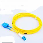 LC -LC  Fiber Optic Communication Patch Cord , Yellow Orange Aqua Pink for sale