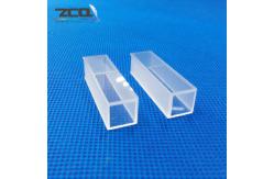China Clear Square Optical Quartz Glass Cuvette With Optical Critical Section supplier
