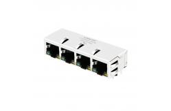 China X Multiple XRJG-1-04-88-G39-4-MD12 Compatible LINK-PP LPJ46201AENL 10/100 Base-T Tab Down Green/Yellow LED 1x4 Ethernet Port RJ45 Connector supplier