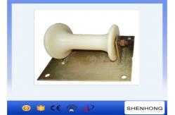 China 10KN Load Capacity Straight Line Nylon Cable Roller for Cable Laying Project supplier
