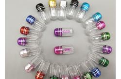 China ISO9001 Clear Pill Bottles 2ml Single Capsule With Metal Cap supplier