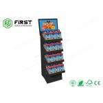 Corrugated Cardboard Floor Displays 4C CMYK Customized Size For Food Promotion for sale