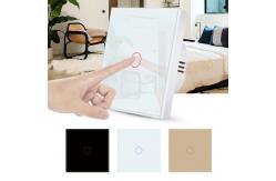 China Euro Standard Touch Light Switch 1 Gang Single Wire Switches For Home supplier