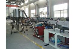 China PVC Double Screw Granulating Machine , Hot Cutting Pelletizing Extrusion Line supplier