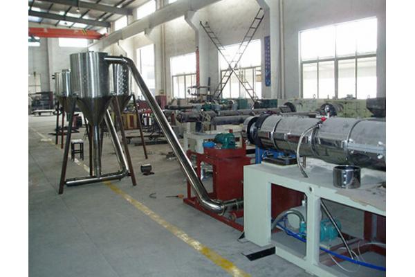 PVC Double Screw Granulating Machine , Hot Cutting Pelletizing Extrusion Line