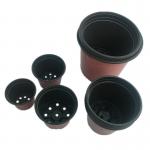 Professional Plant pots pp Lowest price soft brown colour plastic flower pot plastic with great price for sale