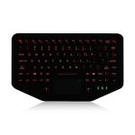 Rubber Silicone Industrial Keyboard Touchpad With Fingerprint Reader