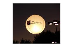 China Crystal Moon Inflatable Led Lantern Balloon Lights With Metal Halide1000W Lamp supplier