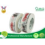 Hot Melt Transparent Printed Packing Tape With EU ROHS Directive for sale
