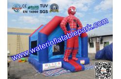 China Outdoor Spiderman Inflatable Bouncy Castle Jumper , PVC Jumping Castle For Kids supplier