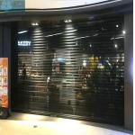 4000mm Width 16mm Tube Security Transparent Rolling Shutters